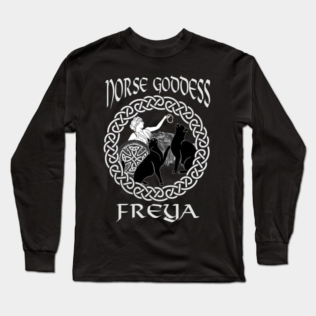 Freya-Viking Goddess of Love Long Sleeve T-Shirt by KrasiStaleva